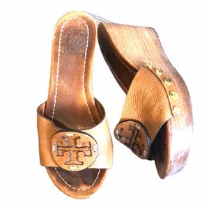 Tory Burch Tan Leather Sandals